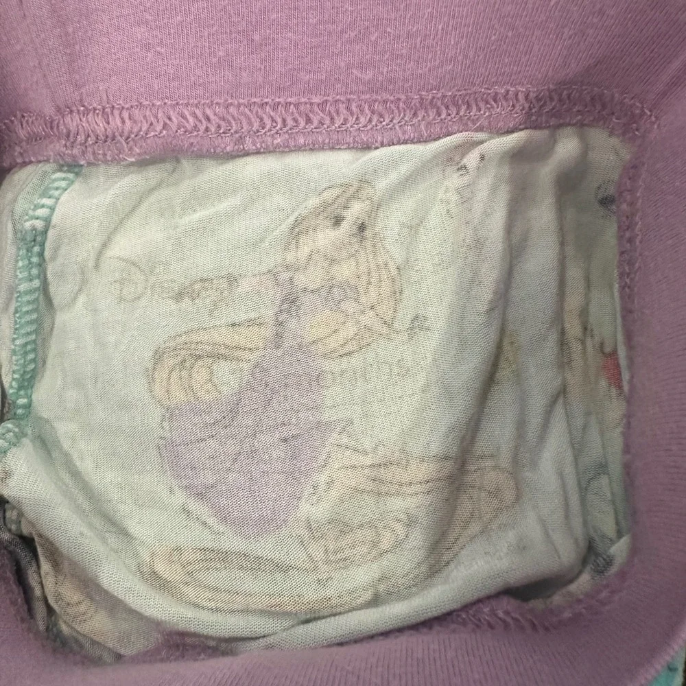 Little Sleepies Disney Princess Dreams Bamboo Pajama Pants Teal Girls 12-18 Mo